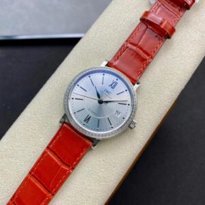 ĐỒNG HỒ IWC PORTOFINO IW458109 SUPER FAKE NHÀ MÁY V7 DÂY DA ĐỎ 37MM 1 ĐỒNG HỒ IWC PORTOFINO IW458109 SUPER FAKE NHÀ MÁY V7 DÂY DA ĐỎ 37MM