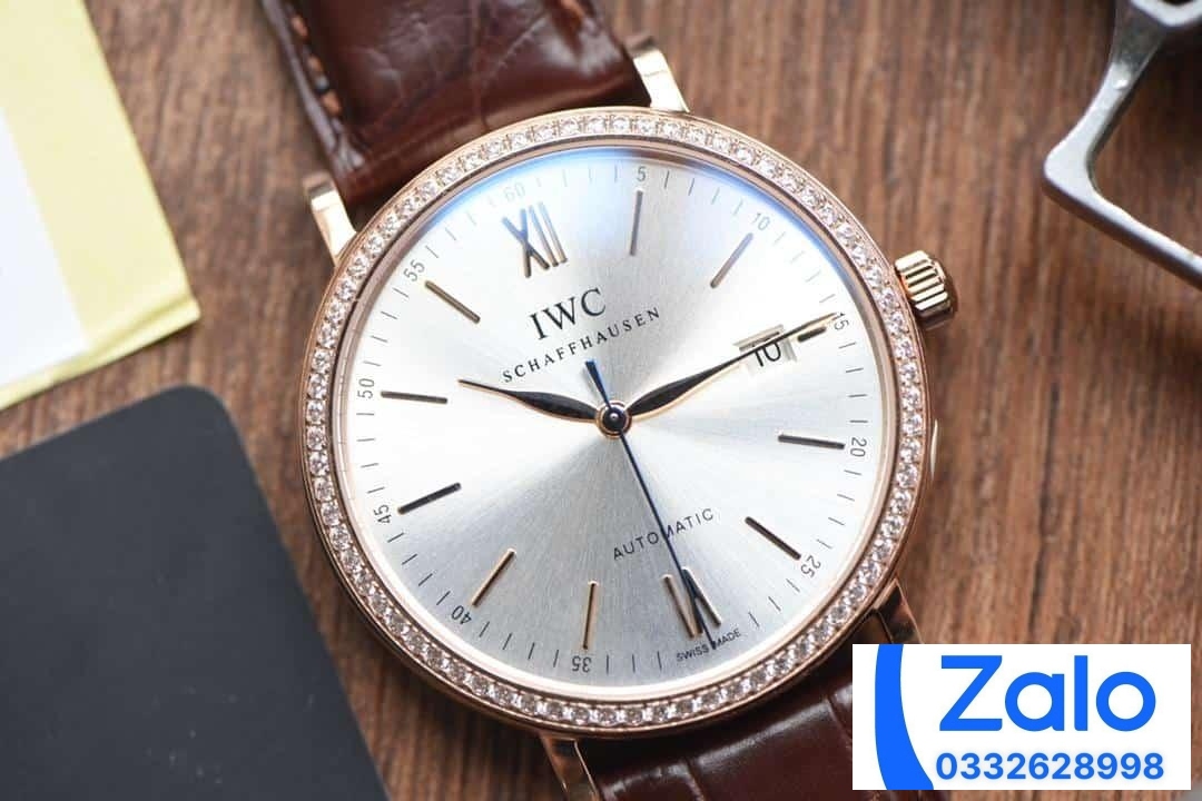 ĐỒNG HỒ IWC PORTOFINO IW356515 FAKE CAO CẤP NHÀ MÁY V7 ĐÍNH ĐÁ VÀNG 40MM ĐỒNG HỒ IWC PORTOFINO IW356515 FAKE CAO CẤP NHÀ MÁY V7 ĐÍNH ĐÁ VÀNG 40MM