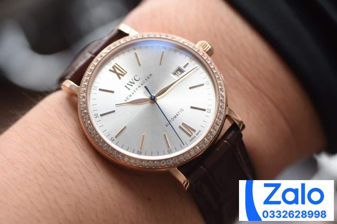 ĐỒNG HỒ IWC PORTOFINO IW356515 FAKE CAO CẤP NHÀ MÁY V7 ĐÍNH ĐÁ VÀNG 40MM ĐỒNG HỒ IWC PORTOFINO IW356515 FAKE CAO CẤP NHÀ MÁY V7 ĐÍNH ĐÁ VÀNG 40MM