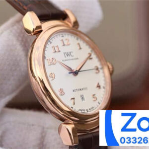 IWC DA VINCI BEST COPIES ROSE PLATED GOLD WHITE DIAL TW FACTORY 40MM 2 ĐỒNG HỒ IWC DA VINCI FAKE CAO CẤP NHÀ MÁY TW FACTORY CỌC SỐ HỌC TRÒ 40MM