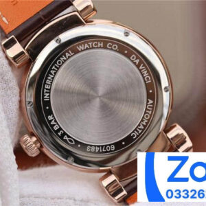 IWC DA VINCI BEST COPIES ROSE PLATED GOLD WHITE DIAL TW FACTORY 40MM 4 ĐỒNG HỒ IWC DA VINCI FAKE CAO CẤP NHÀ MÁY TW FACTORY CỌC SỐ HỌC TRÒ 40MM