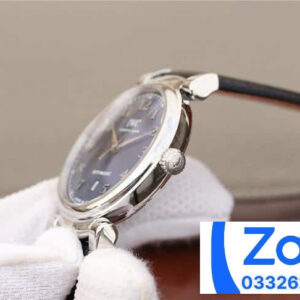 IWC DA VINCI SUPER FAKE WATCH BLUE DIAL STEEL CASE TW FACTORY 40MM 3 ĐỒNG HỒ IWC DA VINCI FAKE CAO CẤP NHÀ MÁY TW FACTORY MẶT SỐ XANH 40MM