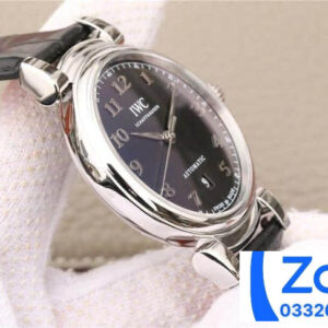 IWC DA VINCI IW356601 FAKE WATCH BLACK DIAL AUTOMATIC MKS FACTORY 40MM 3 DONG HO IWC DA VINCI IW356601 FAKE CAO CAP NHA MAY MKS MAU DEN 40MM 3