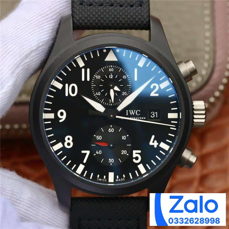 ĐỒNG HỒ IWC PILOT'S IW389001 REPLICA 11 NHÀ MÁY ZF DÂY CAO SU 44MM (6) ĐỒNG HỒ IWC PILOT'S IW389001 REPLICA 1:1 NHÀ MÁY ZF DÂY CAO SU 44MM