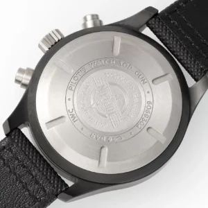 IWC PILOTS IW389001 REPLICA WATCH FABRIC STRAP APS FACTORY 44MM 4 ĐỒNG HỒ IWC PILOT’S IW389001 REPLICA CAO CẤP NHÀ MÁY APS MÀU ĐEN 44MM