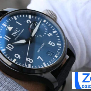 IWC PILOT'S IW502003 FAKE WATCH BLUE DIAL FABRIC STRAP TL FACTORY 46MM 6 ĐỒNG HỒ IWC PILOT’S IW502003 FAKE CAO CẤP NHÀ MÁY TL FACTORY 46MM
