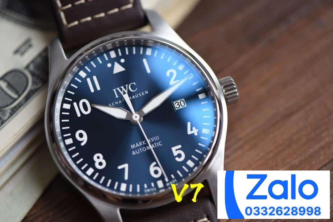 ĐỒNG HỒ IWC PILOT’S MARK 18 FAKE CAO CẤP NHÀ MÁY V7 CỌC SỐ HỌC TRÒ 40MM (4) ĐỒNG HỒ IWC PILOT’S MARK 18 FAKE CAO CẤP NHÀ MÁY V7 CỌC SỐ HỌC TRÒ 40MM