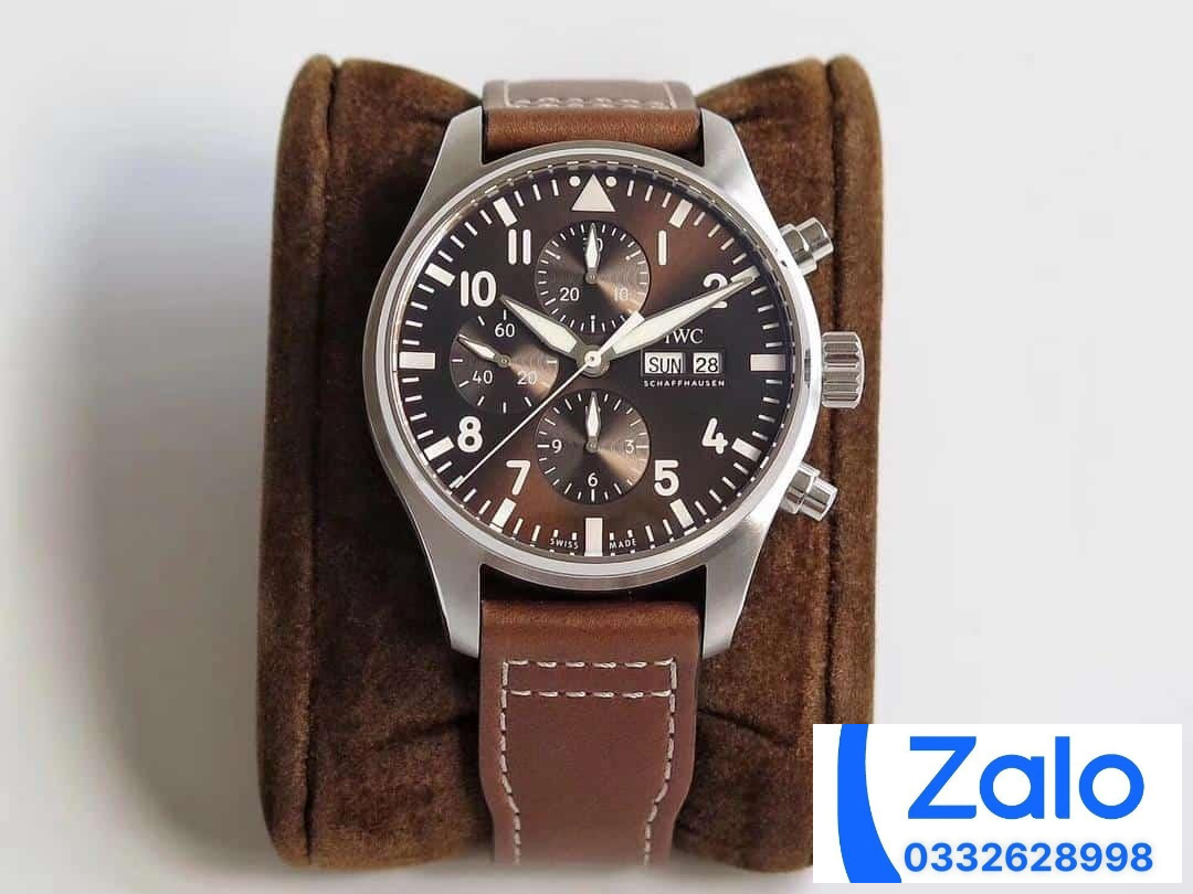 ĐỒNG HỒ IWC PILOT'S SPITFIRE IW377713 FAKE 11 NHÀ MÁY ZF MẶT SỐ NÂU 43MM (2) ĐỒNG HỒ IWC PILOT'S SPITFIRE IW377713 FAKE 1:1 NHÀ MÁY ZF MẶT SỐ NÂU 43MM