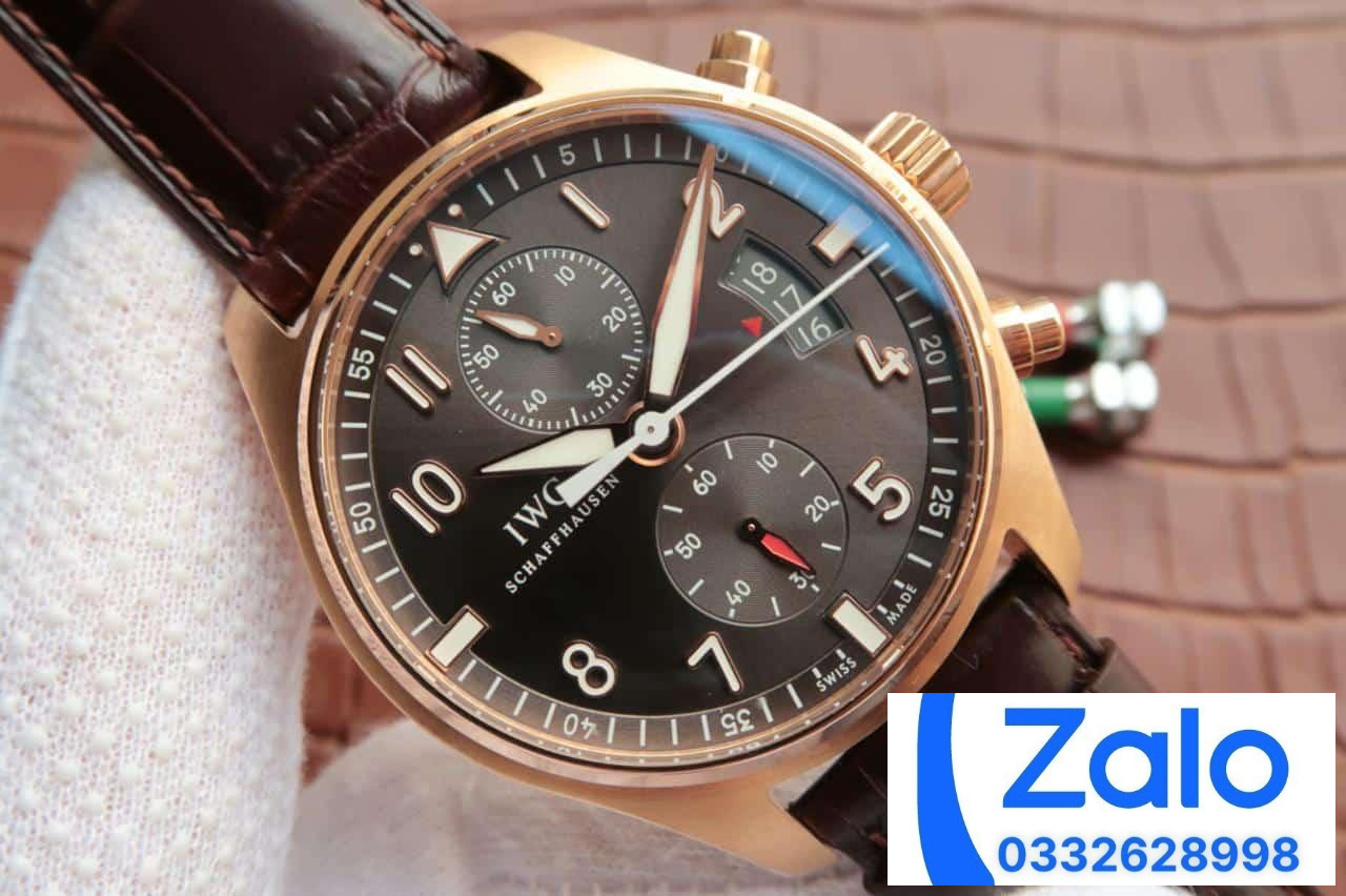 ĐỒNG HỒ IWC PILOT’S w387802 FAKE 11 NHÀ MÁY ZF FACTORY VÀNG GOLD 43MM (5) ĐỒNG HỒ IWC PILOT’S w387802 FAKE 11 NHÀ MÁY ZF FACTORY VÀNG GOLD 43MM