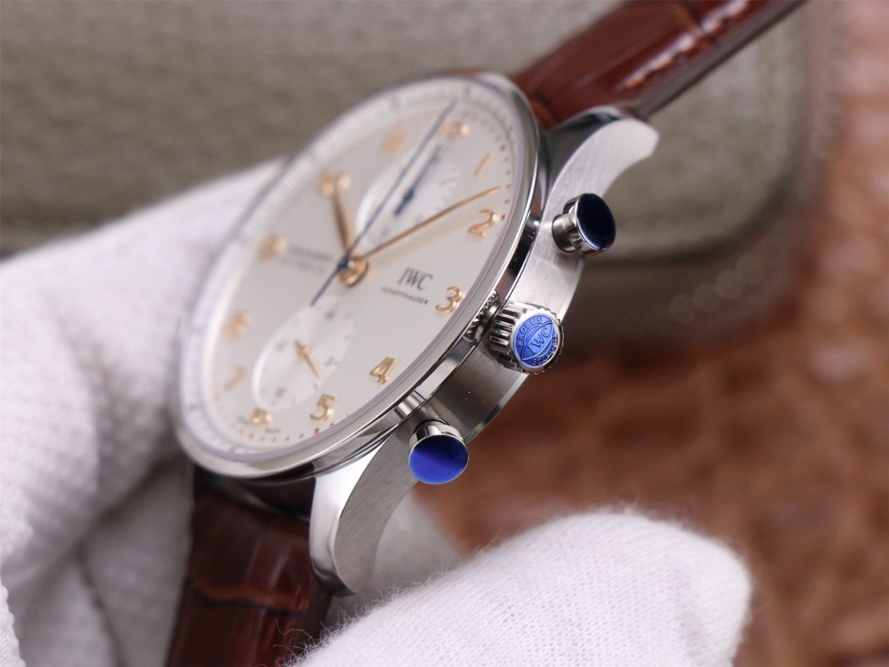 ĐỒNG HỒ IWC PORTUGIESER CHRONOGRAPH IW371604 FAKE CAO CẤP NHÀ MÁY ZF 41MM (5) ĐỒNG HỒ IWC PORTUGIESER CHRONOGRAPH IW371604 FAKE CAO CẤP NHÀ MÁY ZF 41MM