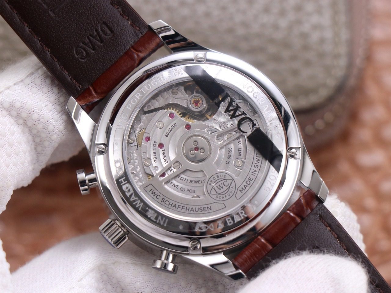 ĐỒNG HỒ IWC PORTUGIESER CHRONOGRAPH IW371604 FAKE CAO CẤP NHÀ MÁY ZF 41MM (7) ĐỒNG HỒ IWC PORTUGIESER CHRONOGRAPH IW371604 FAKE CAO CẤP NHÀ MÁY ZF 41MM