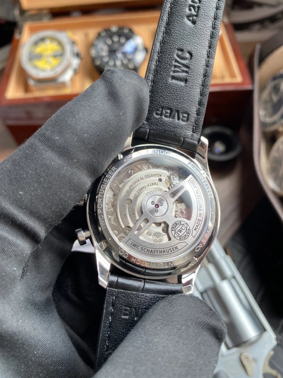 ĐỒNG HỒ IWC PORTUGIESER CHRONOGRAPH IW371616 FAKE 11 NHÀ MÁY YL 40MM (7) ĐỒNG HỒ IWC PORTUGIESER CHRONOGRAPH IW371616 FAKE 11 NHÀ MÁY YL 40MM