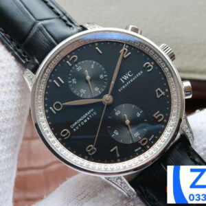 ĐỒNG HỒ IWC PORTUGIESER IW371440 FAKE 11 NHÀ MÁT ZF ĐÍNH ĐÁ DÂY DA 40MM 1 ĐỒNG HỒ IWC PORTUGIESER IW371440 FAKE 11 NHÀ MÁT ZF ĐÍNH ĐÁ DÂY DA 40MM