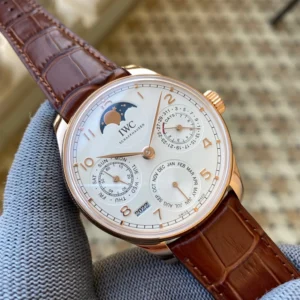 IWC PORTUGIESER IW503302 BEST COPIES WHITE DIAL APS FACTORY 44MM 1 ĐỒNG HỒ IWC PORTUGIESER IW503302 REPLICA CAO CẤP NHÀ MÁY APS VÀNG 44MM