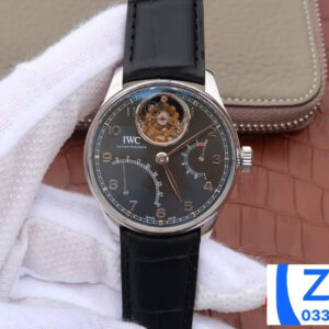 ĐỒNG HỒ IWC PORTUGUESE REPLICA CAO CẤP NHÀ MÁY AZ FACTORY DÂY DA ĐEN 44MM