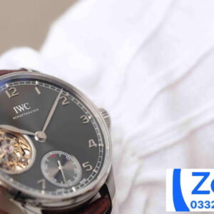 IWC PORTUGUESE REPLICA WATCH TOURBILLON GREY DIAL AZ FACTORY 42MM 6 ĐỒNG HỒ IWC PORTUGUESE REPLICA CAO CẤP NHÀ MÁY AZ FACTORY MÀU GHI 42MM