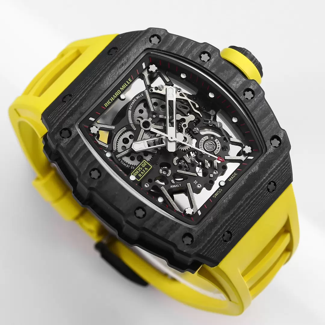 ĐỒNG HỒ RICHARD MILLE RM35-02 REPLICA 11 CARBON GOLDEN WIRE BBR FACTORY 44MM (2) ĐỒNG HỒ RICHARD MILLE RM35-02 REPLICA 11 CARBON GOLDEN WIRE BBR FACTORY 44MM (1)