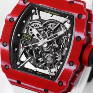 RICHARD MILLE RM35-02 REPLICA WATCHES RED CARBON WHITE RUBBER STRAP BBR FACTORY 44MM 4 ĐỒNG HỒ RICHARD MILLE RM35-02 REPLICA 11 FULL CARBON WHITE WIRE BBR FACTORY 44MM (1)