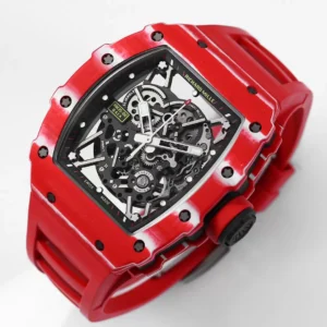 RICHARD MILLE RM35-02 BEST COPIES WATCHES RED CARBON CASE RUBBER STRAP BBR FACTORY 44MM 2 ĐỒNG HỒ RICHARD MILLE RM35-02 REPLICA 11 MÀU ĐỎ CARBON BBR FACTORY 44MM (1)