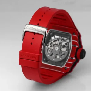 RICHARD MILLE RM35-02 BEST COPIES WATCHES RED CARBON CASE RUBBER STRAP BBR FACTORY 44MM 7 ĐỒNG HỒ RICHARD MILLE RM35-02 REPLICA 11 MÀU ĐỎ CARBON BBR FACTORY 44MM (1)