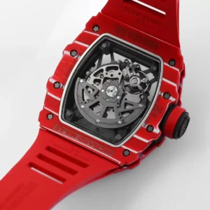 RICHARD MILLE RM35-02 BEST COPIES WATCHES RED CARBON CASE RUBBER STRAP BBR FACTORY 44MM 8 ĐỒNG HỒ RICHARD MILLE RM35-02 REPLICA 11 MÀU ĐỎ CARBON BBR FACTORY 44MM (1)