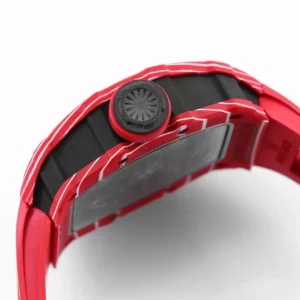 RICHARD MILLE RM35-02 BEST COPIES WATCHES RED CARBON CASE RUBBER STRAP BBR FACTORY 44MM 5 ĐỒNG HỒ RICHARD MILLE RM35-02 REPLICA 11 MÀU ĐỎ CARBON BBR FACTORY 44MM (1)