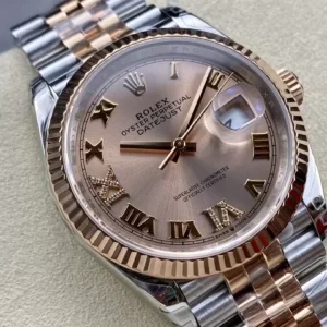 ROLEX DATEJUST 126231 COPIES WATCHES TWO TONE CHOCOLATE DIAL VS FACTORY 36MM 3 ĐỒNG HỒ ROLEX DATEJUST 126231 DEMI MẶT CHOCOLATE REPLICA 11 VS FACTORY 36MM (1)