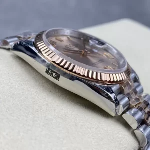 ROLEX DATEJUST 126231 COPIES WATCHES TWO TONE CHOCOLATE DIAL VS FACTORY 36MM 5 ĐỒNG HỒ ROLEX DATEJUST 126231 DEMI MẶT CHOCOLATE REPLICA 11 VS FACTORY 36MM (1)
