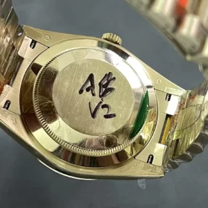ROLEX DAY-DATE 228238 BEST REPLICA WATCHES GOLD DIAL GOLD PLATE ROMAN HOURS STEEL VONFRAM GM FACTORY 40MM 7 ĐỒNG HỒ ROLEX DAY-DATE 228238 REPLICA THÉP VONFRAM VÀNG GOLD SỐ LA MÃ GMF 40MM