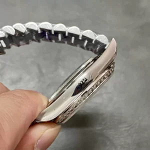 ROLEX DAY-DATE 228236 LUXURY REPLICA WATCHES MESH ICE BLUE DIAL RHINESTONE CASE INDEX HOURS GM FACTORY 41MM 6 ĐỒNG HỒ ROLEX DAY-DATE 228236 REPLICA 11 THÉP VONFRAM TĂNG TRỌNG LƯỢNG GMF 41MM (1)