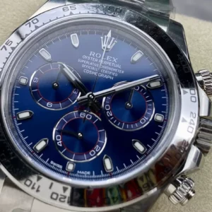 ROLEX DAYTONA 116509 COSMOGRAPH REPLICA WATCHES BLUE DIAL INDEX HOURS PLATINUM PLATE CLEAN FACTORY 40MM 2 ĐÔNG HỒ ROLEX DAYTONA 116509 COSMOGRAPH REPLICA 11 CLEAN FACTORY 40MM (1)