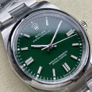 ĐỒNG HỒ ROLEX OYSTER PERPETUAL 126000 REPLICA 1:1 XANH LỤC BẢO CLEAN 36MM 2 ĐỒNG HỒ ROLEX OYSTER PERPETUAL 126000 REPLICA 11 XANH LỤC BẢO CLEAN 36MM (1)