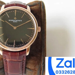 ĐỒNG HỒ VACHERON CONSTANTIN PATRIMONY FAKE 1:1 BLACK DIAL KZ FACTORY 40MM 1 ĐỒNG HỒ VACHERON CONSTANTIN PATRIMONY FAKE 1:1 DÂY DA KZ FACTORY 40MM