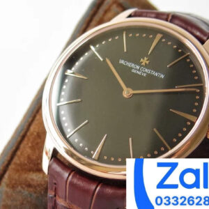 ĐỒNG HỒ VACHERON CONSTANTIN PATRIMONY FAKE 1:1 BLACK DIAL KZ FACTORY 40MM 6 ĐỒNG HỒ VACHERON CONSTANTIN PATRIMONY FAKE 1:1 DÂY DA KZ FACTORY 40MM