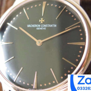 ĐỒNG HỒ VACHERON CONSTANTIN PATRIMONY FAKE 1:1 BLACK DIAL KZ FACTORY 40MM 4 ĐỒNG HỒ VACHERON CONSTANTIN PATRIMONY FAKE 1:1 DÂY DA KZ FACTORY 40MM