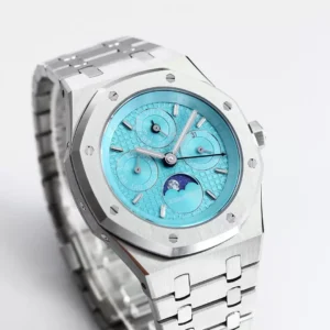 ĐỒNG HỒ AUDEMARS PIGUET ROYAL OAK CHORONOGRAPH 26574ST BBR REP 1:1 DÂY KIM LOẠI 41MM 2 ĐỒNG HỒ AUDEMARS PIGUET ROYAL OAK CHORONOGRAPH 26574ST BBR REP 11 DÂY KIM LOẠI 41MM (2)