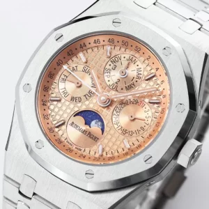 ĐỒNG HỒ AUDEMARS PIGUET ROYAL OAK CHORONOGRAPH 26574ST BBR REP 11 NAM DÂY KIM LOẠI 41MM 4 ĐỒNG HỒ AUDEMARS PIGUET ROYAL OAK CHORONOGRAPH 26574ST BBR REP 11 NAM DÂY KIM LOẠI 41MM (2)
