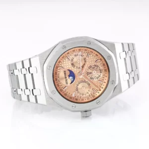 ĐỒNG HỒ AUDEMARS PIGUET ROYAL OAK CHORONOGRAPH 26574ST BBR REP 11 NAM DÂY KIM LOẠI 41MM 3 ĐỒNG HỒ AUDEMARS PIGUET ROYAL OAK CHORONOGRAPH 26574ST BBR REP 11 NAM DÂY KIM LOẠI 41MM (2)