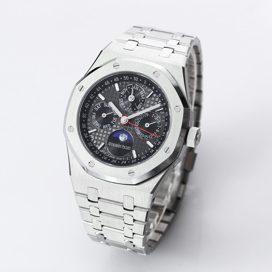 ĐỒNG HỒ AUDEMARS PIGUET ROYAL OAK CHORONOGRAPH 26574ST REP 11 NAM MẶT ĐEN 41MM (7) ĐỒNG HỒ AUDEMARS PIGUET ROYAL OAK CHORONOGRAPH 26574ST REP 11 NAM MẶT ĐEN 41MM (2)