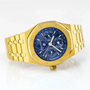 ĐỒNG HỒ AUDEMARS PIGUET ROYAL OAK CHORONOGRAPH 26574ST VÀNG GOLD REP 1:1 BBR FACTORY 41MM 2 ĐỒNG HỒ AUDEMARS PIGUET ROYAL OAK CHORONOGRAPH 26574ST VÀNG GOLD REP 11 BBR FACTORY 41MM (1)