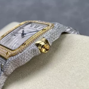 ĐỒNG HỒ CARTIER SANTOS DEMI REPLICA 1:1 ĐÍNH FULL ĐÁ SWAROVSKI AMG FACTORY 40MM 4 ĐỒNG HỒ CARTIER SANTOS DEMI REPLICA 11 ĐÍNH FULL ĐÁ SWAROVSKI AMG FACTORY 40MM (2)