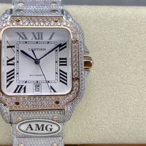 ĐỒNG HỒ CARTIER SANTOS DEMI ROSE GOLD REP 1:1 ĐÍNH FULL ĐÁ AMG FACTORY 40MM 1 ĐỒNG HỒ CARTIER SANTOS DEMI ROSE GOLD REP 11 ĐÍNH FULL ĐÁ AMG FACTORY 40MM (2)