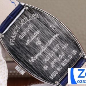 FRANCK MULLER LUXURY REPLICA WATCH RHINESTONE CASE RAINBOWN HOUR BLUE LEATHER STRAP 36MM 6 ĐỒNG HỒ FRANCK MULLER NỮ CỌC SỐ 7 MÀU REPLICA 11 MÁY CƠ THỤY SỸ 36MM (2)