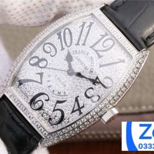FRANCK MULLER IMITATION WATCH RHINESTONE GEM FULL CASE AUTOMATIC BLACK LEATHER STRAP 36MM 2 ĐỒNG HỒ FRANCK MULLER NỮ ĐÍNH ĐÁ REP 11 CAO CẤP MÁY CƠ THỤY SỸ 36MM (2)