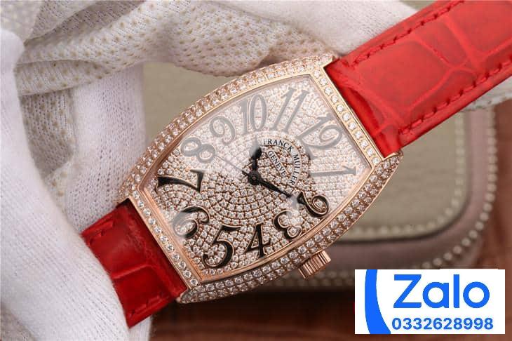 ĐỒNG HỒ FRANCK MULLER NỮ MÀU ĐỎ REP 11 CAO CẤP MÁY CƠ THỤY SỸ 36MM (3) ĐỒNG HỒ FRANCK MULLER NỮ MÀU ĐỎ REP 11 CAO CẤP MÁY CƠ THỤY SỸ 36MM (2)