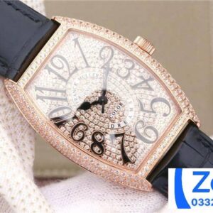 FRANCK MULLER COPIES WATCHES FOR WOMEN ROSE GOLD RHINESTONE CASE 36MM 2 ĐỒNG HỒ FRANCK MULLER NỮ ROSE GOLD ĐÍNH ĐÁ REPLICA 11 CAO CẤP 36MM (2)