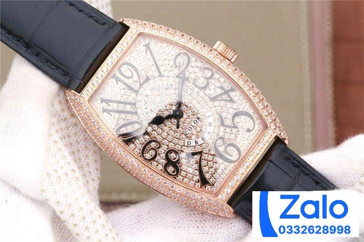 ĐỒNG HỒ FRANCK MULLER NỮ ROSE GOLD ĐÍNH ĐÁ REPLICA 11 CAO CẤP 36MM (2) ĐỒNG HỒ FRANCK MULLER NỮ ROSE GOLD ĐÍNH ĐÁ REPLICA 11 CAO CẤP 36MM (2)