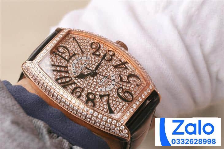 ĐỒNG HỒ FRANCK MULLER NỮ ROSE GOLD ĐÍNH ĐÁ REPLICA 11 CAO CẤP 36MM (5) ĐỒNG HỒ FRANCK MULLER NỮ ROSE GOLD ĐÍNH ĐÁ REPLICA 11 CAO CẤP 36MM (2)