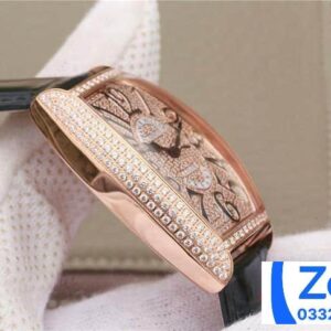FRANCK MULLER COPIES WATCHES FOR WOMEN ROSE GOLD RHINESTONE CASE 36MM 4 ĐỒNG HỒ FRANCK MULLER NỮ ROSE GOLD ĐÍNH ĐÁ REPLICA 11 CAO CẤP 36MM (2)