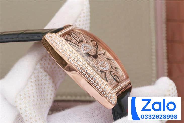 ĐỒNG HỒ FRANCK MULLER NỮ ROSE GOLD ĐÍNH ĐÁ REPLICA 11 CAO CẤP 36MM (6) ĐỒNG HỒ FRANCK MULLER NỮ ROSE GOLD ĐÍNH ĐÁ REPLICA 11 CAO CẤP 36MM (2)